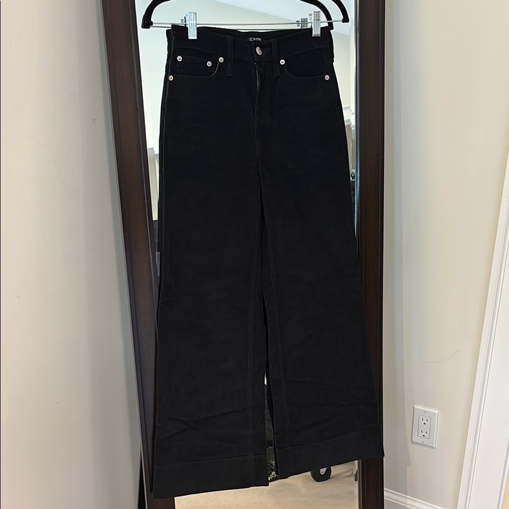 J. Crew Black Wide Leg Pants